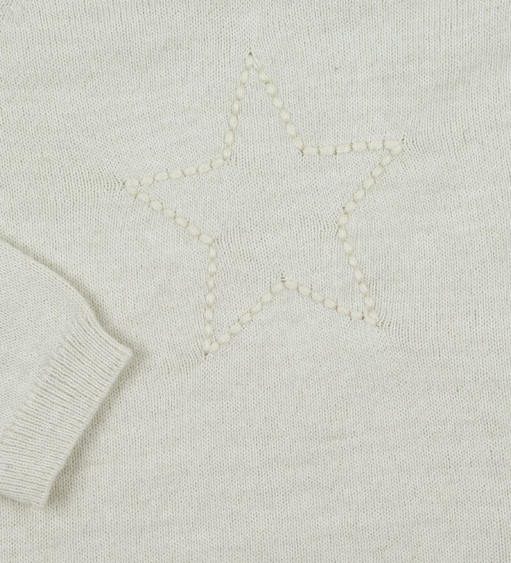 Papfar Bluse - Creme m. Stjerne