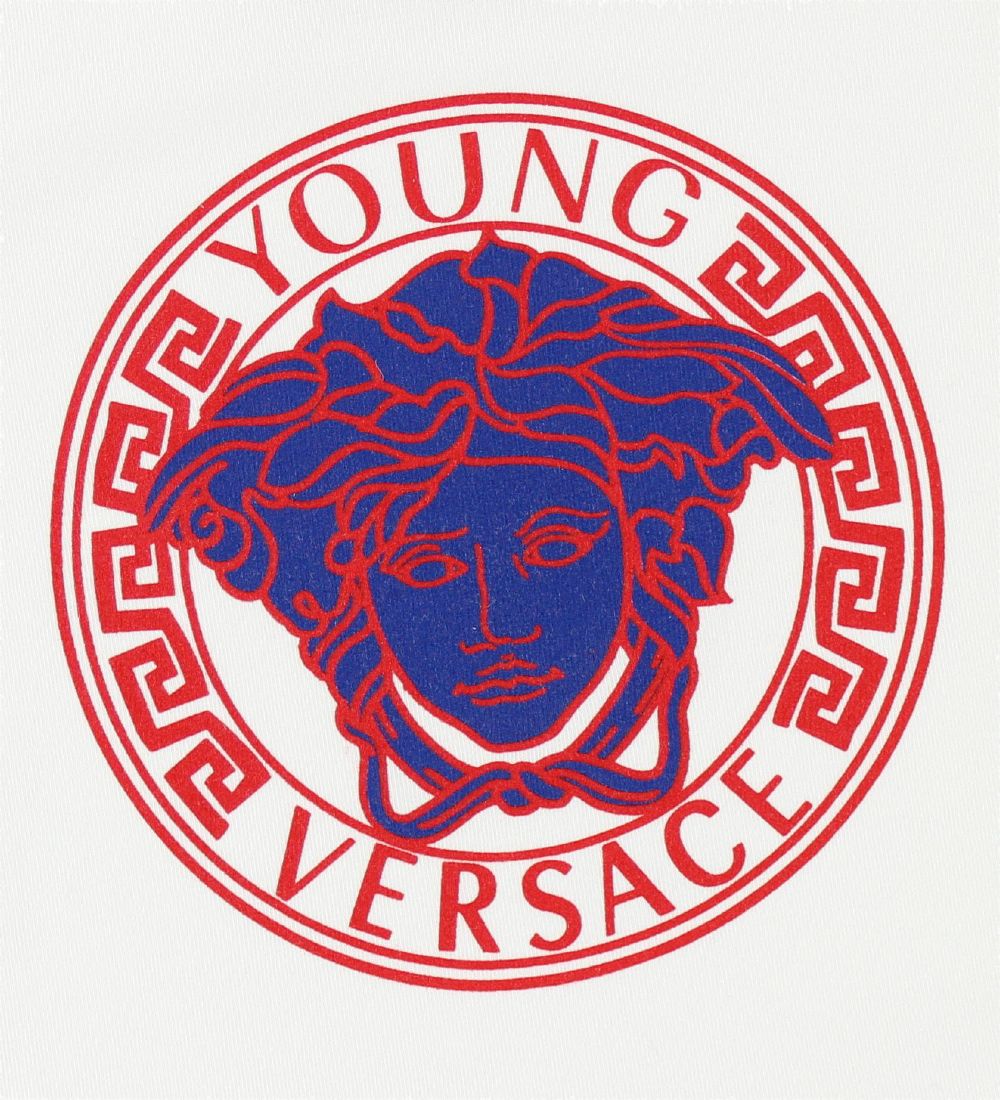 Young Versace T-shirt - Hvid m. Rd/Bl