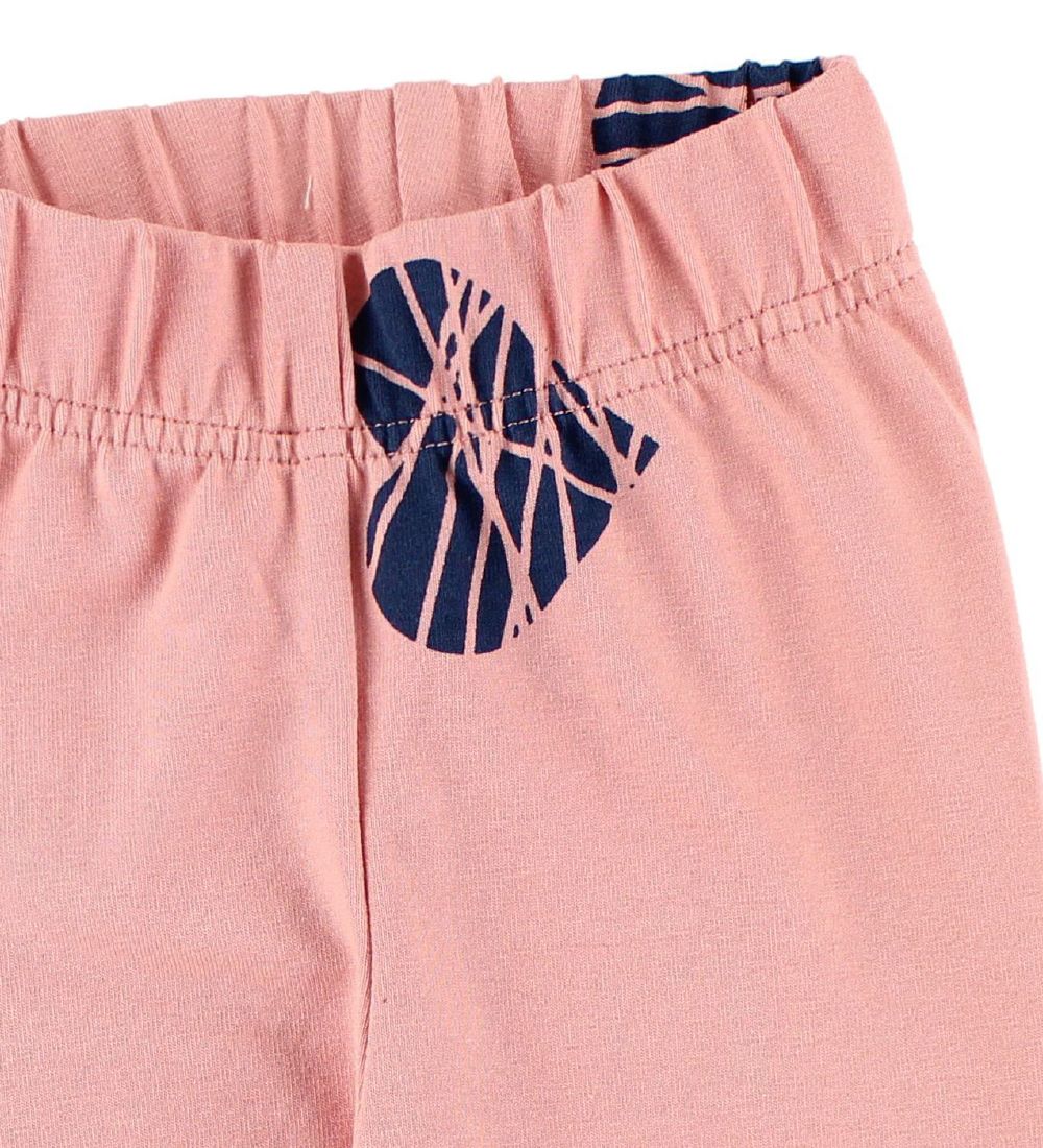 AlbaBaby Leggings - Rosa m. Hjerter