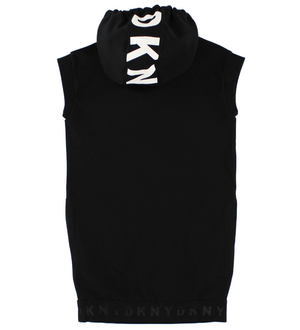 DKNY Kjole m. Hætte - Sort m. Print