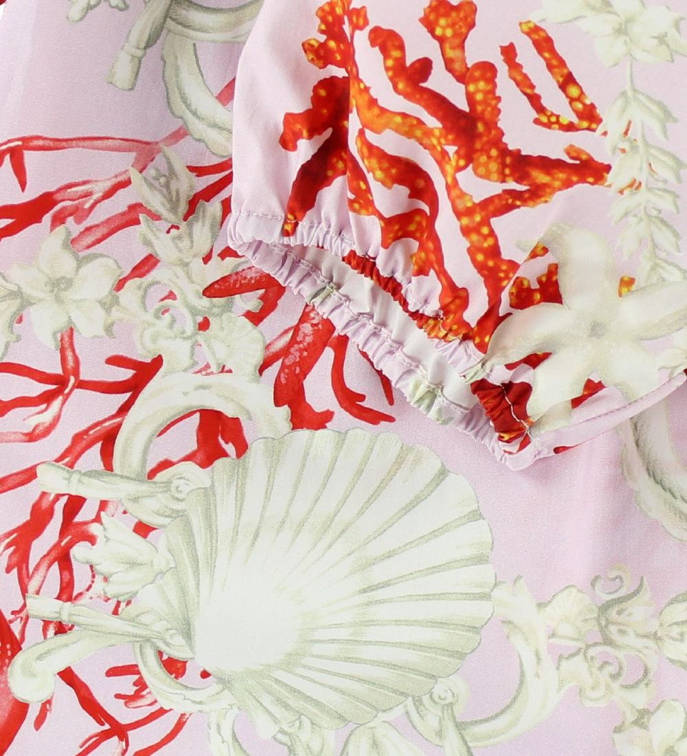 Young Versace Bluse - 3/4 - Rosa m. Print