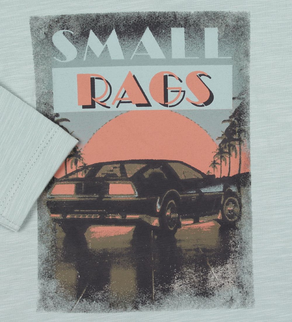 Small Rags Bluse - Lys Blå m. Print