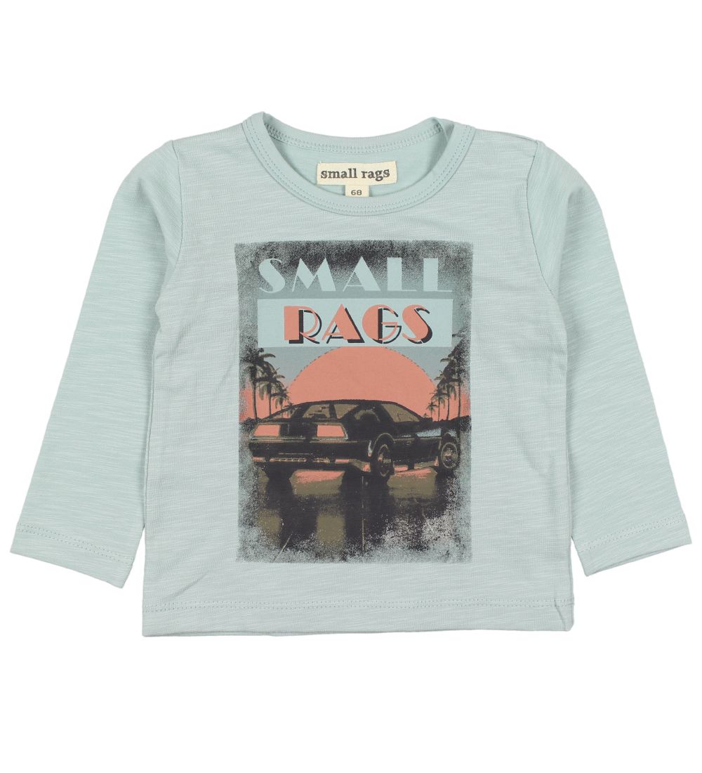Small Rags Bluse - Lys Blå m. Print