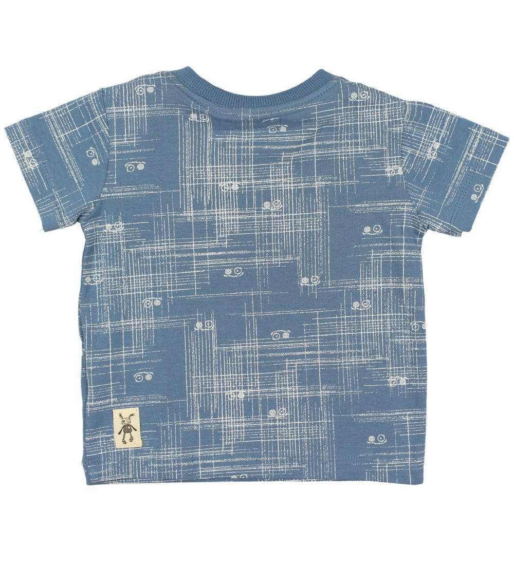 Small Rags T-shirt - Blå m. Mønster