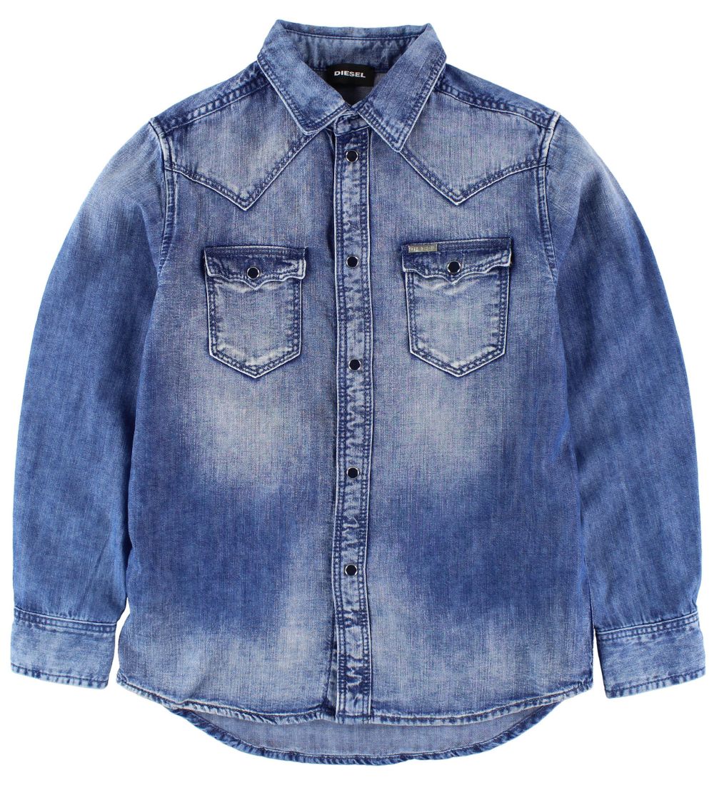 Diesel Skjorte - Citros Camica - Blå Denim