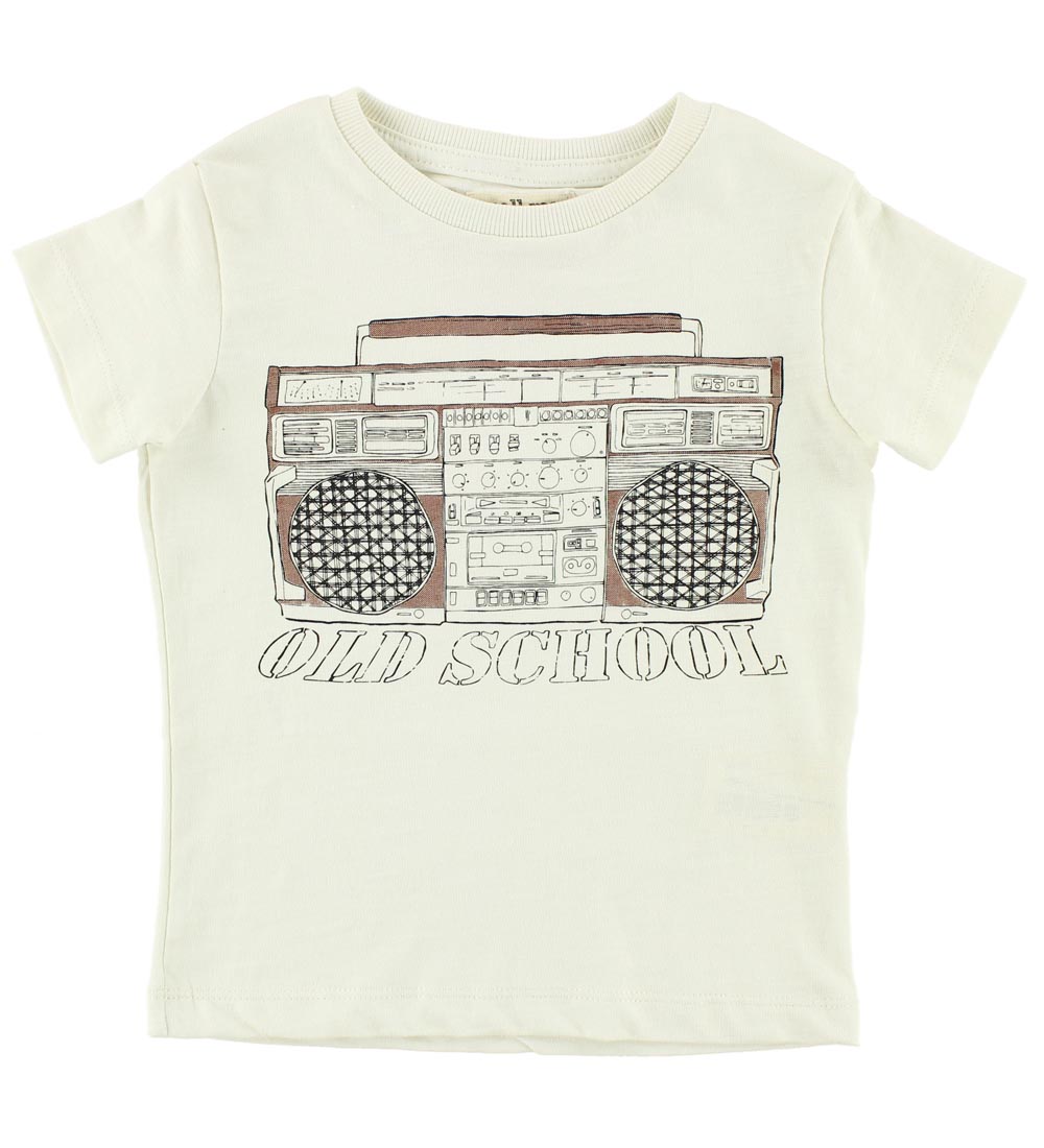 Small Rags T-shirt - Gustav - Offwhite m. Boombox