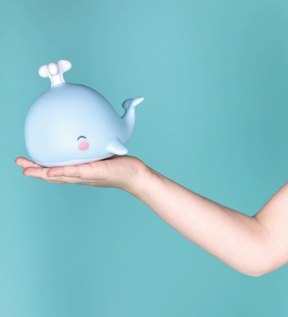 A Little Lovely Company Minilampe - 11 cm - Hval