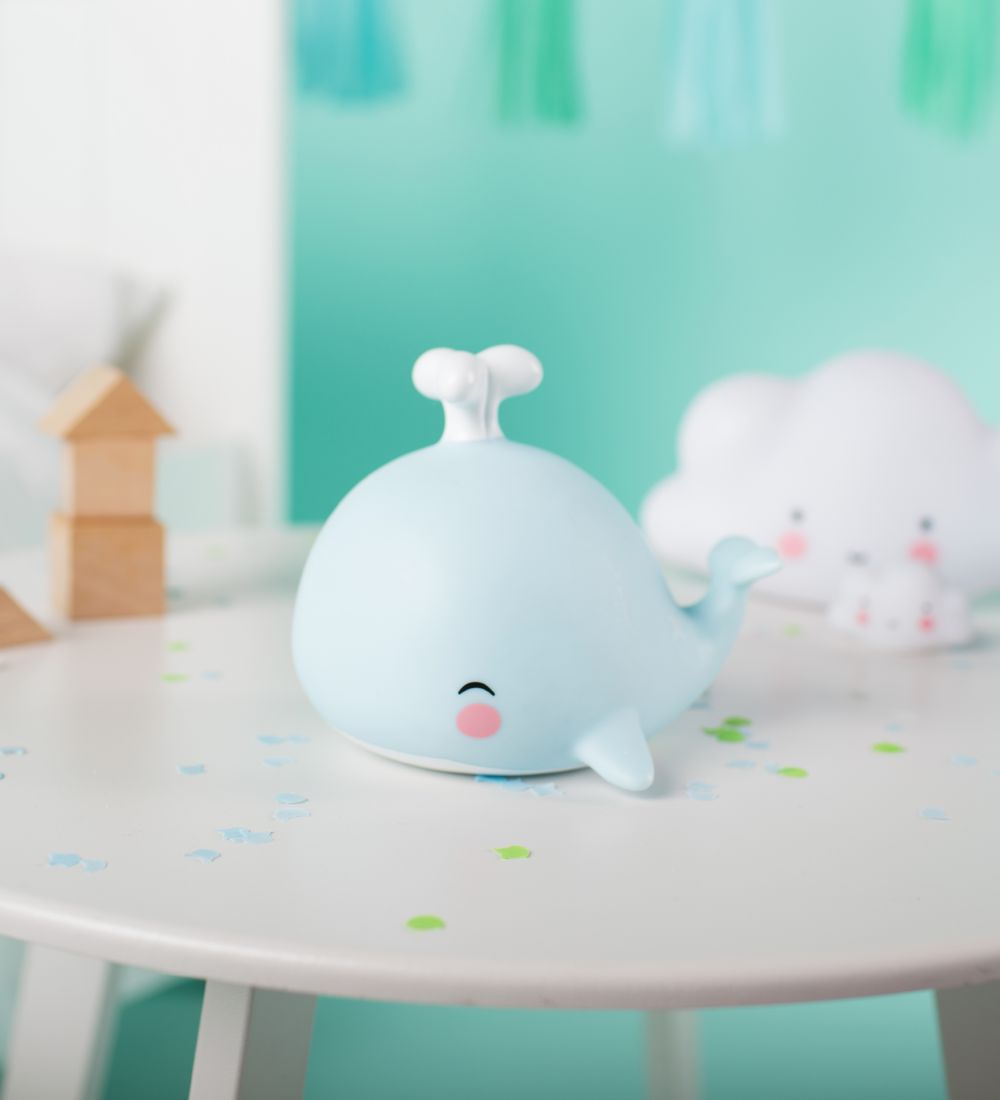 A Little Lovely Company Minilampe - 11 cm - Hval