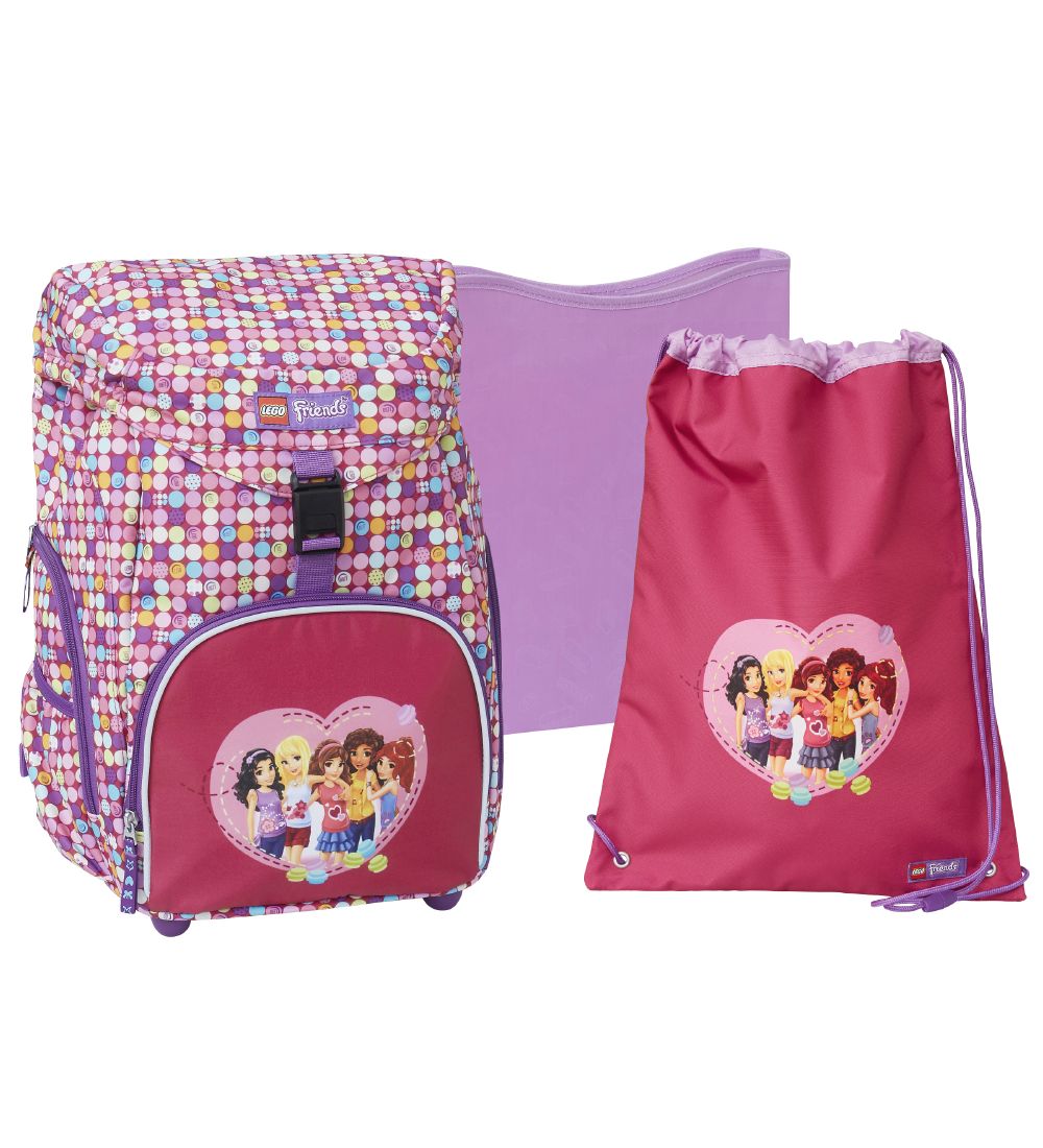 LEGO® Skoletaskesæt - LWOutbag Deluxe - Friends - Confetti