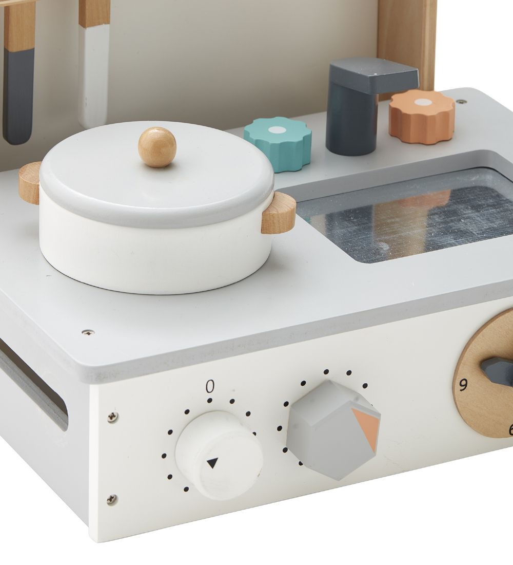 Kids Concept Legekøkken - Mini - Hvid/Træ