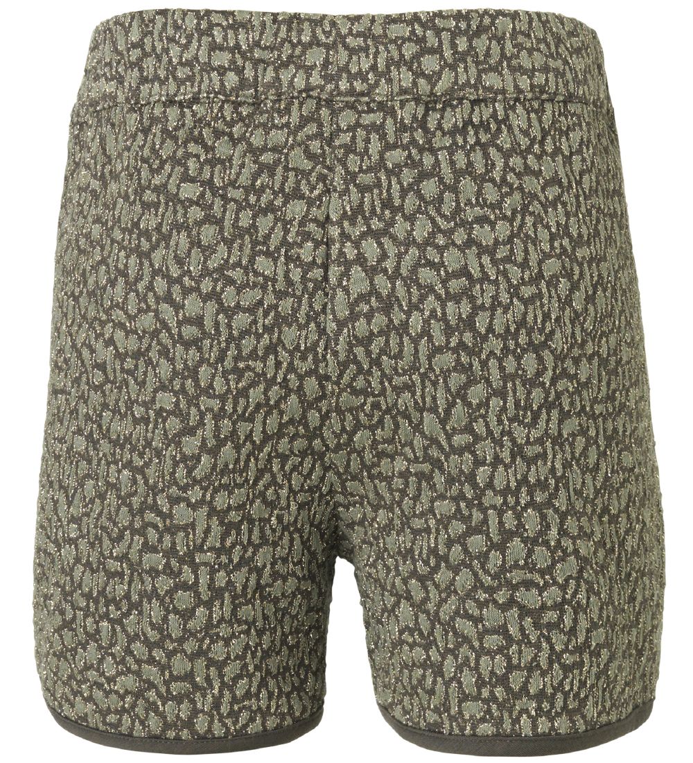 Rosemunde Shorts - Olivengrøn m. Guld