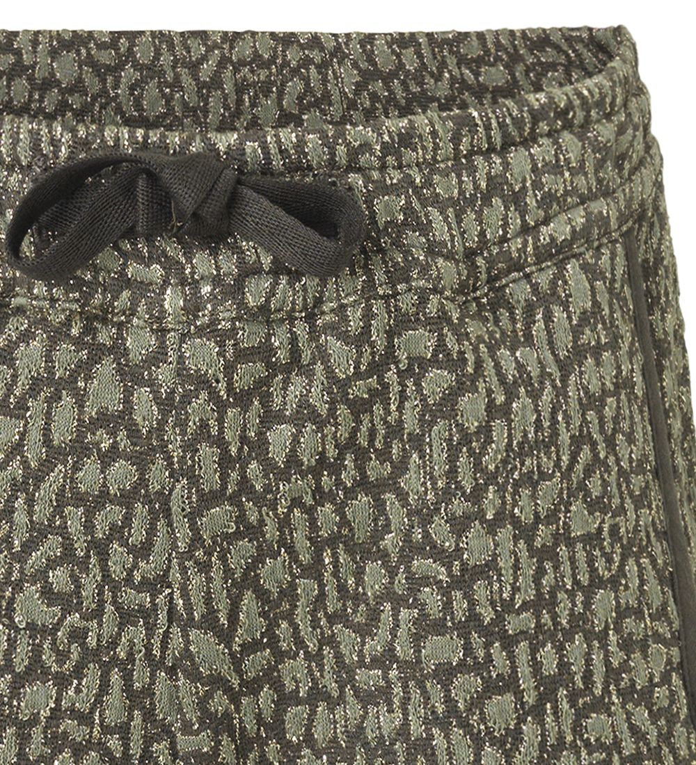 Rosemunde Shorts - Olivengrøn m. Guld
