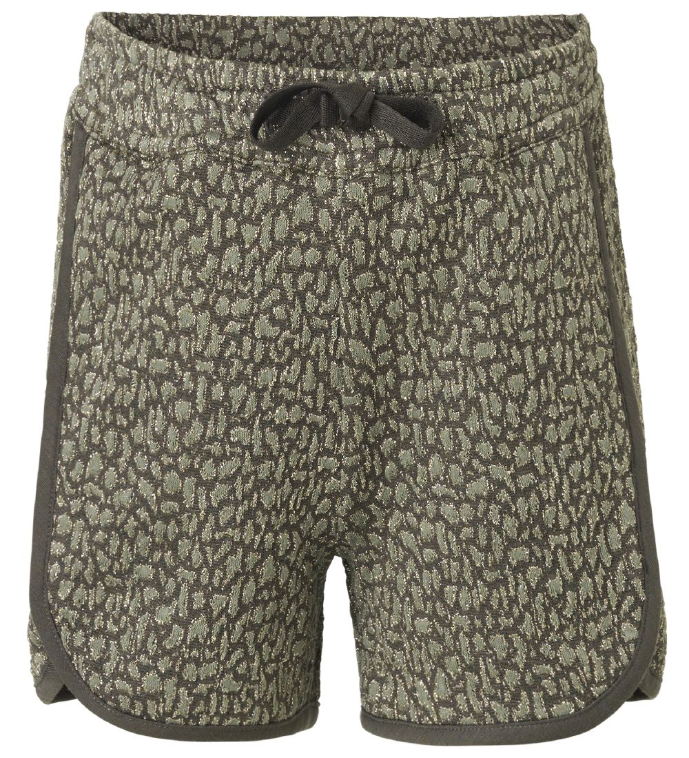 Rosemunde Shorts - Olivengrøn m. Guld