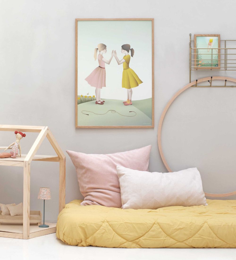 Vissevasse Plakat - 30x40 - Hand-Clapping Girls