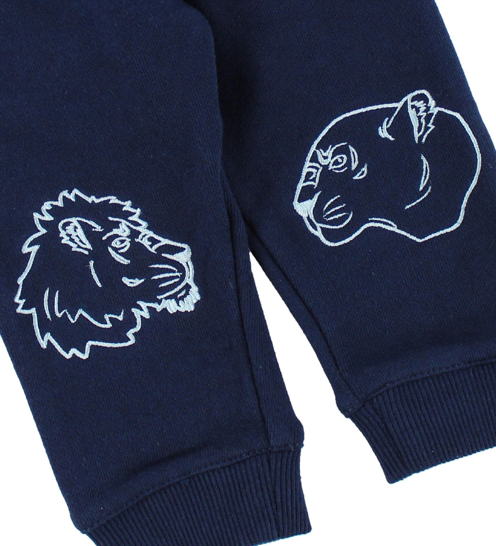 Kenzo Sweatpants - Navy m. Tiger