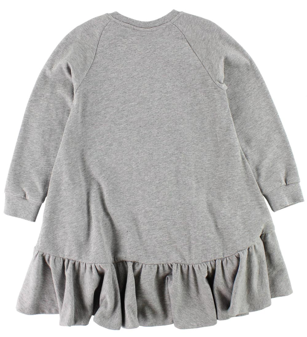 Fendi Kids Kjole - Sweat - Gråmeleret m. Glimmer Print