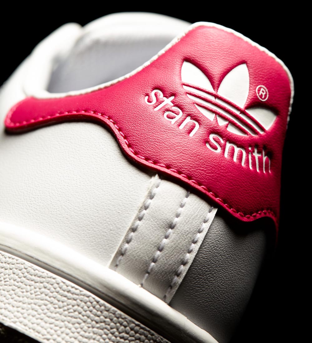 adidas Originals Sko - Stan Smith - Hvid/Pink m. Snre
