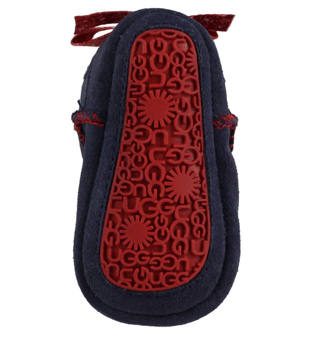 UGG Hjemmesko - Uld - Jesse - Navy m. Rød