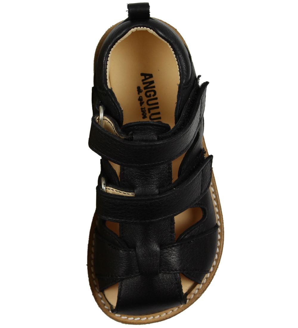 Angulus Sandaler - Sort m. Velcro