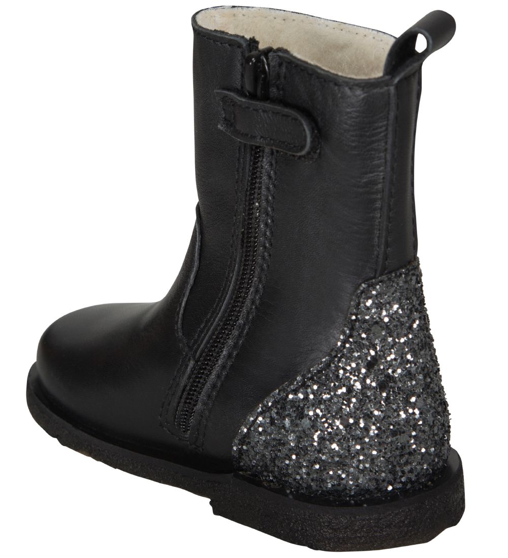 Petit by Sofie Schnoor Vinterstøvler - Tex - Sort m. Glitter