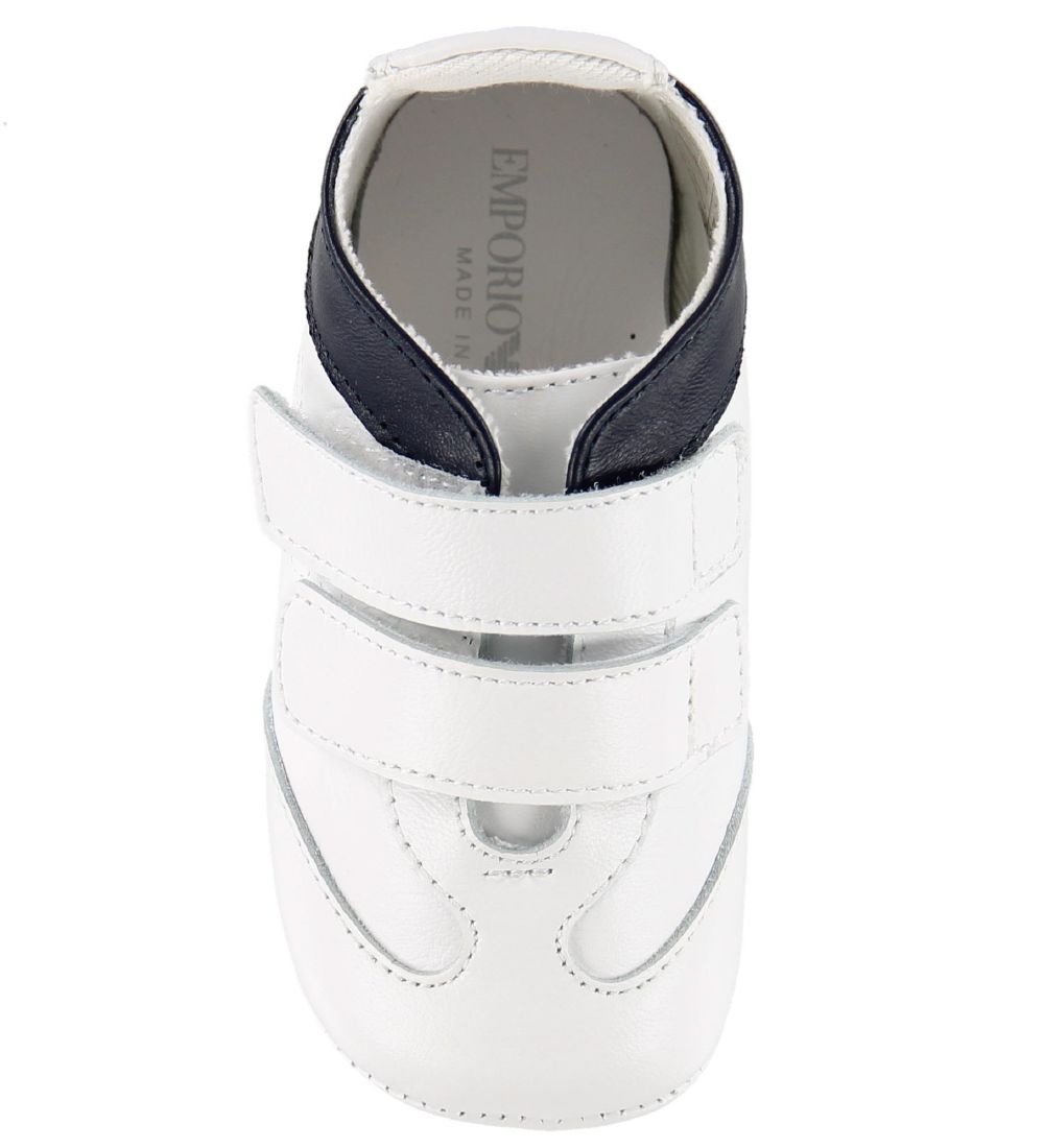 Emporio Armani Skindfutter - Hvid m. Lyseblå