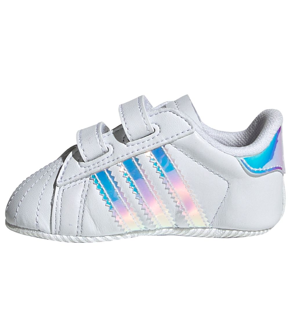 adidas Originals Hjemmesko - Superstar Crib - Hvid m. Holografis