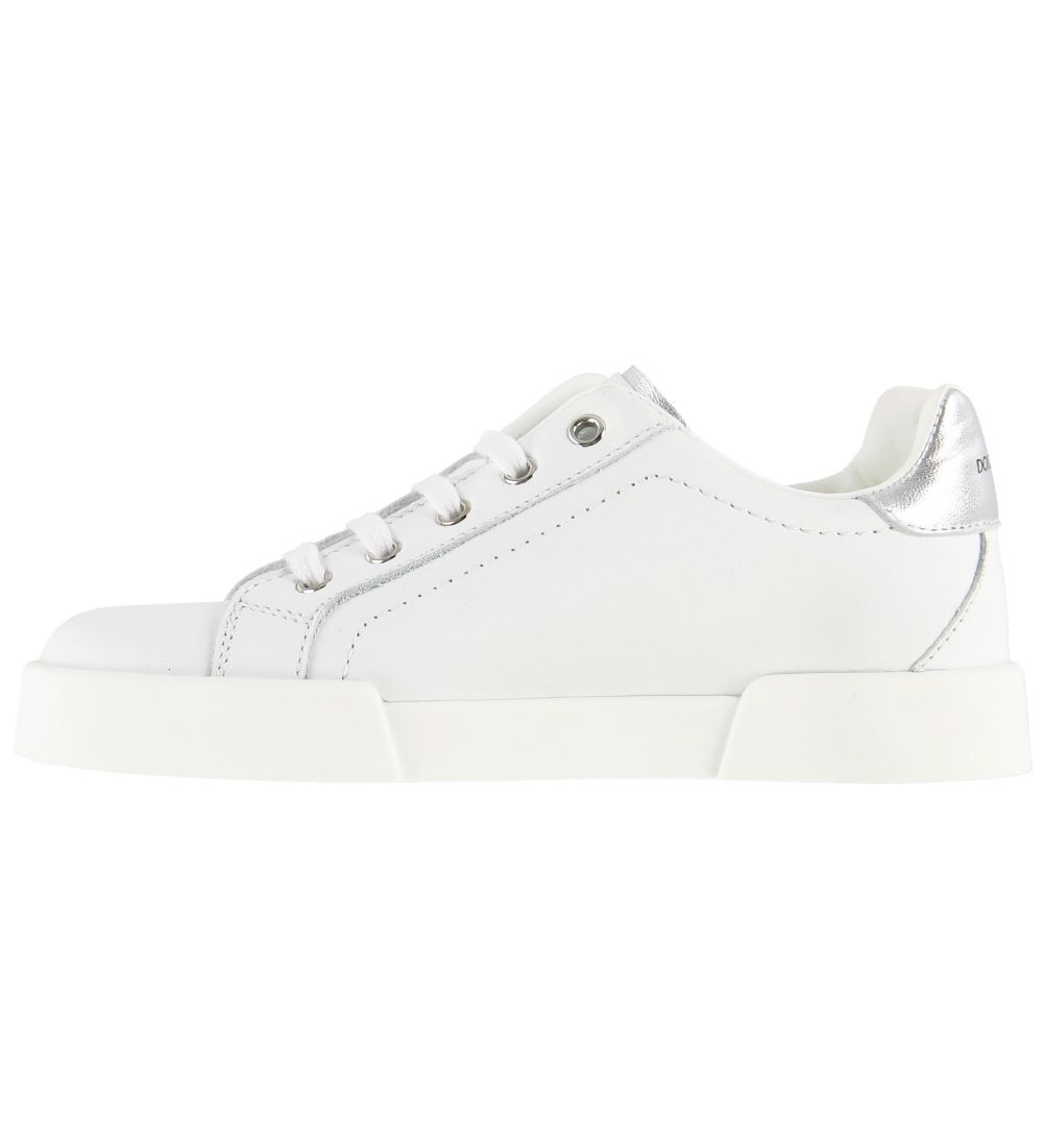 Dolce & Gabbana Sneakers - Hawaii - Hvid m. Sølv