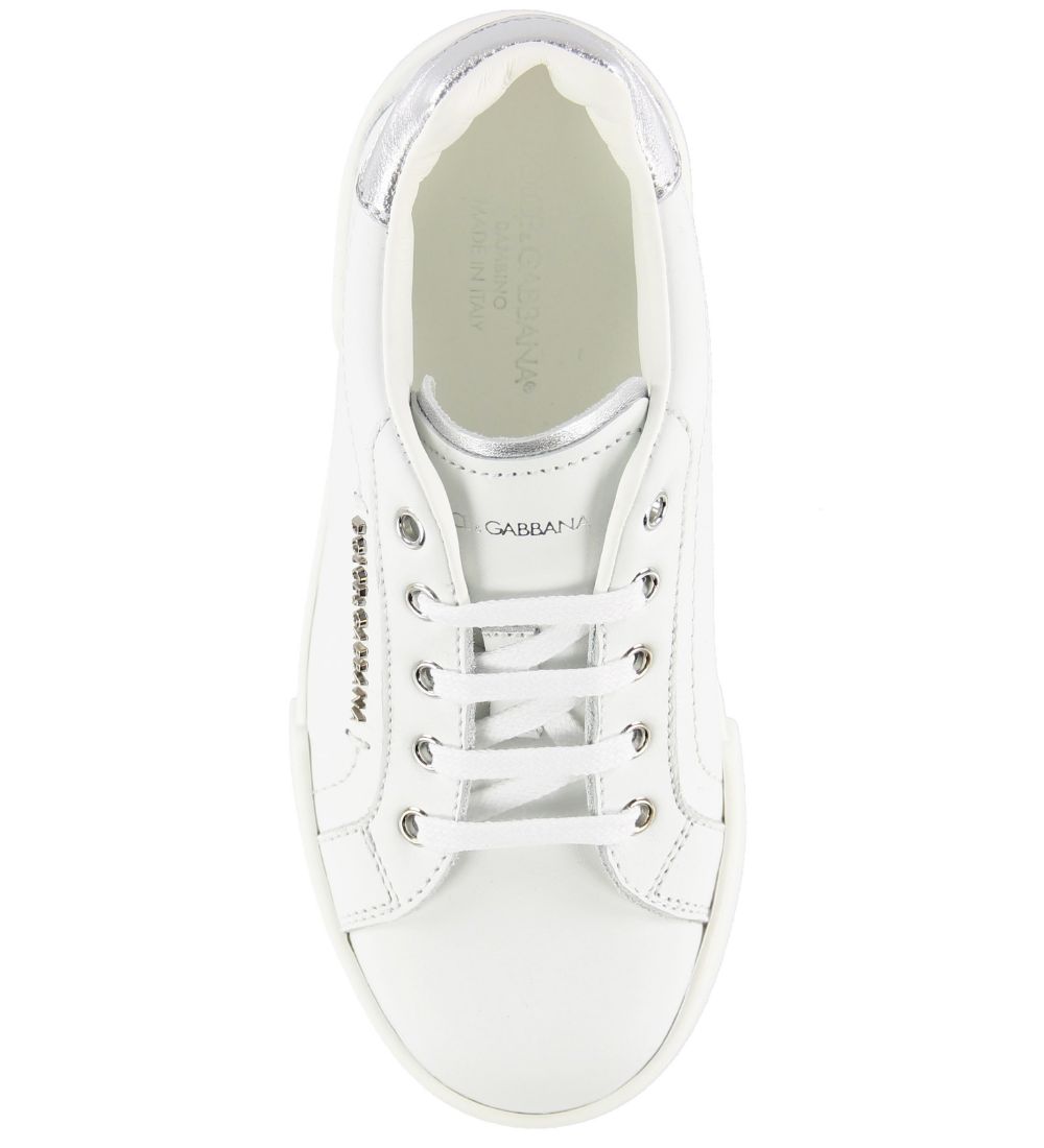 Dolce & Gabbana Sneakers - Hawaii - Hvid m. Sølv