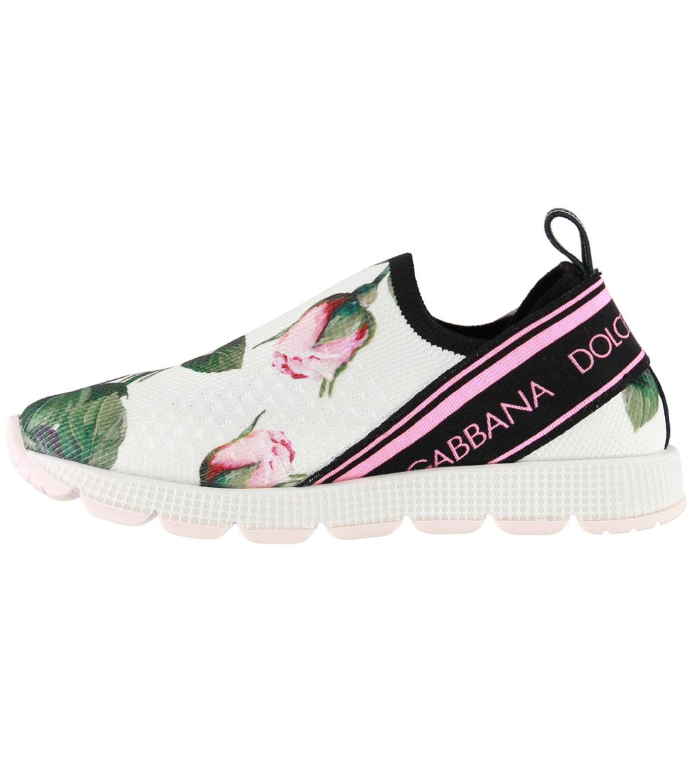 Dolce & Gabbana Sko - Hvid m. Roser