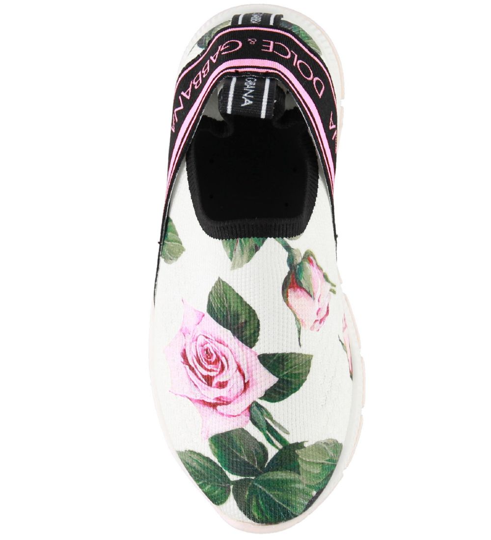 Dolce & Gabbana Sko - Hvid m. Roser