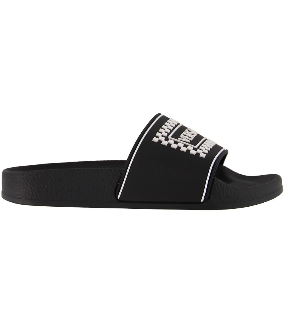 Versace Badesandaler - Sort m. Logo