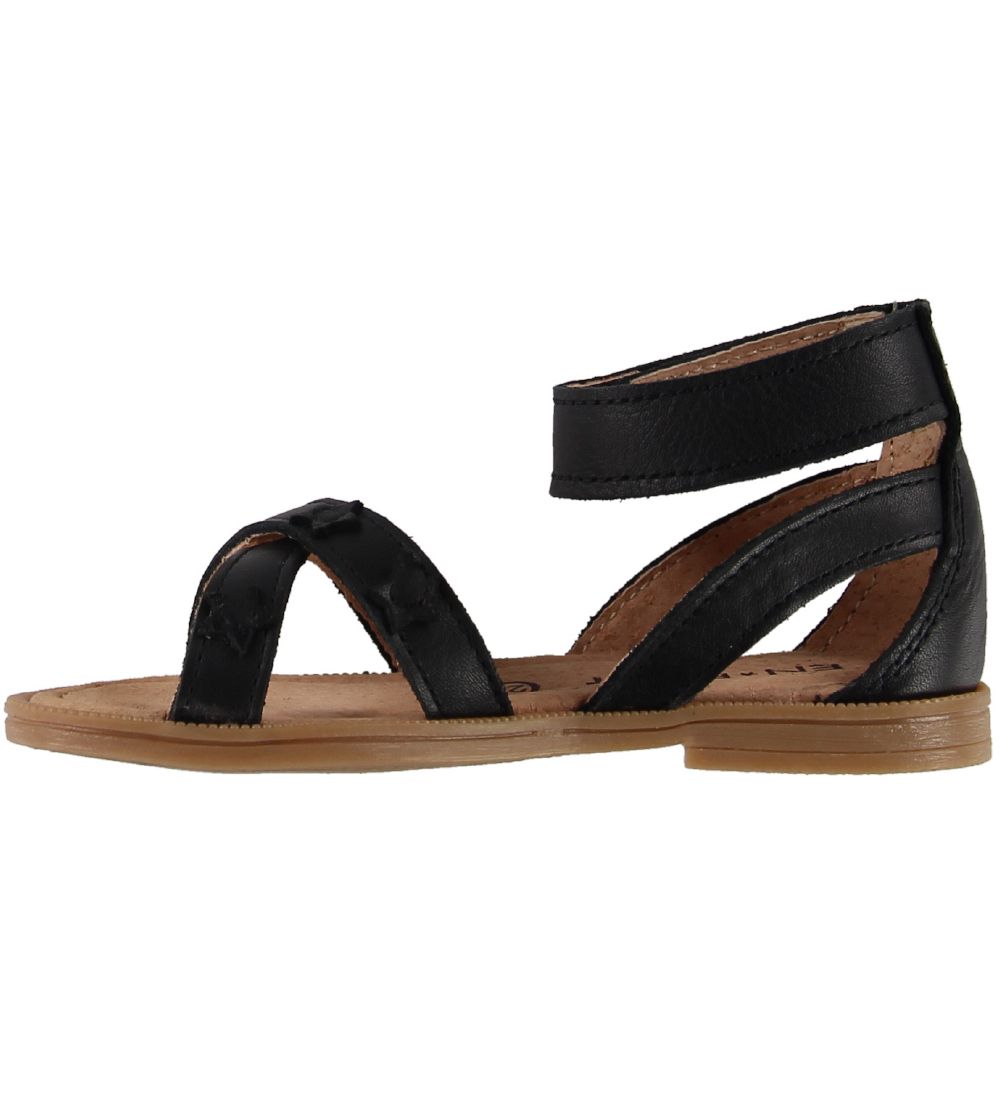 En Fant Sandaler - Sort m. Stjener