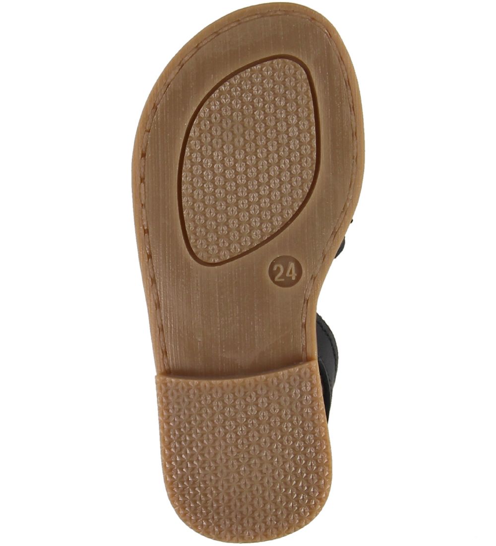 En Fant Sandaler - Sort m. Stjener