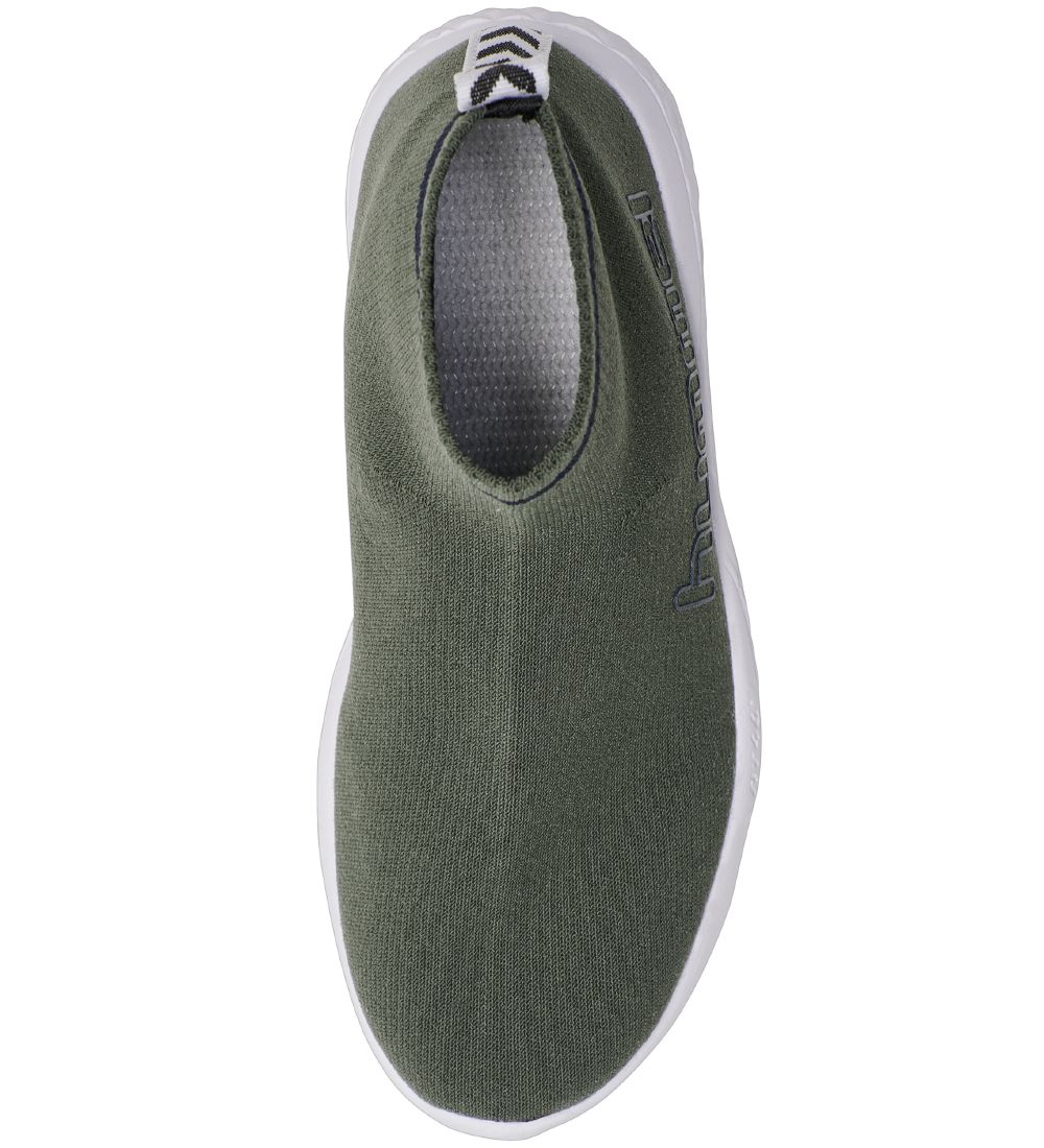 Hummel Sko - HMLTerrafly Sock Runner Jr - Deep Lichen Green