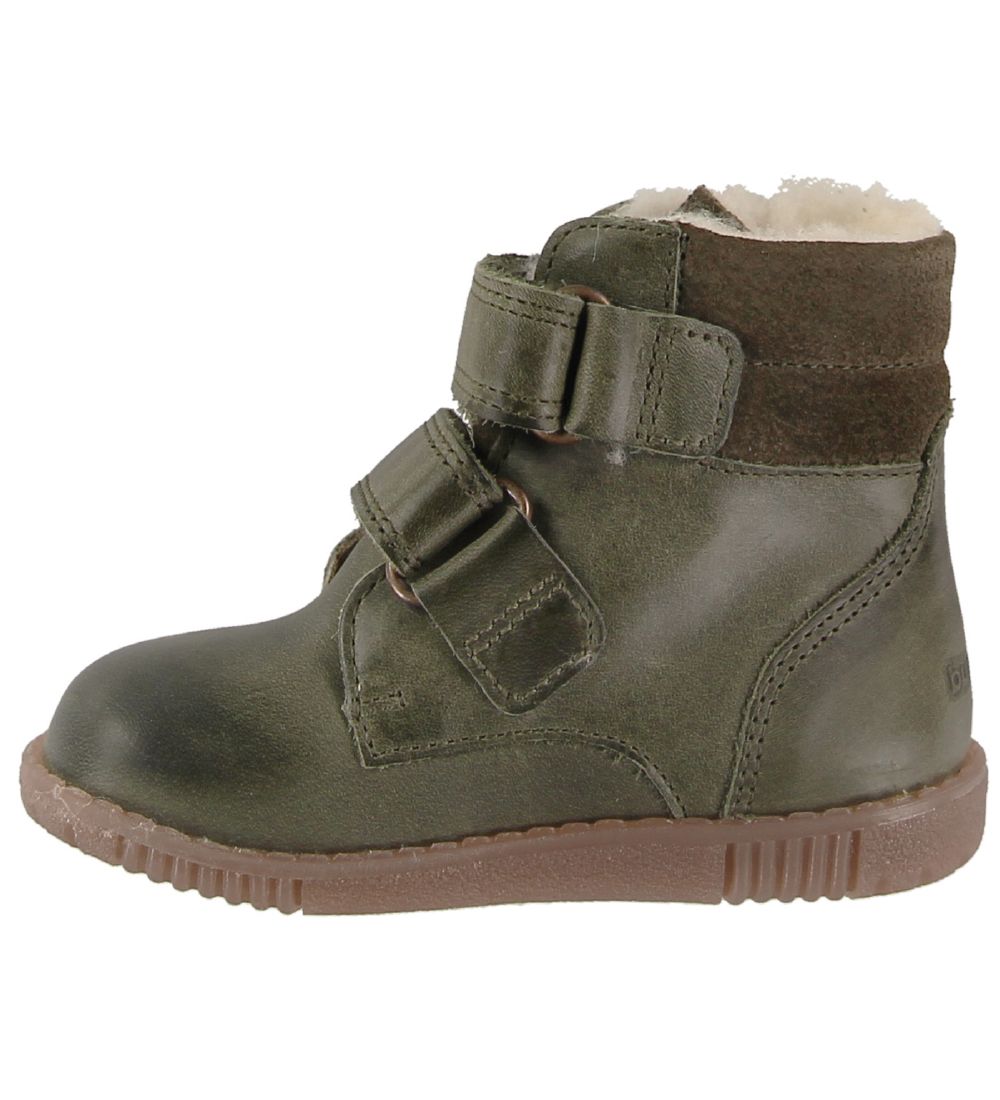 Bundgaard Vinterstøvler - Rabbit Velcro - Tex - Army