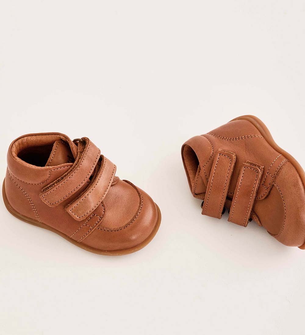 Bisgaard Begyndersko - Luca - Cognac m. Velcro