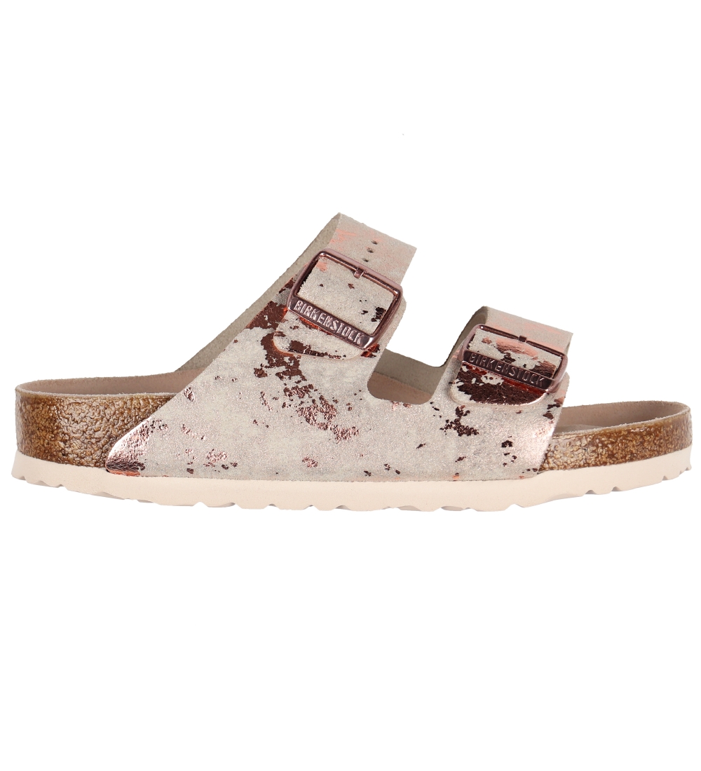 birkenstock vintage metallic rose copper leather