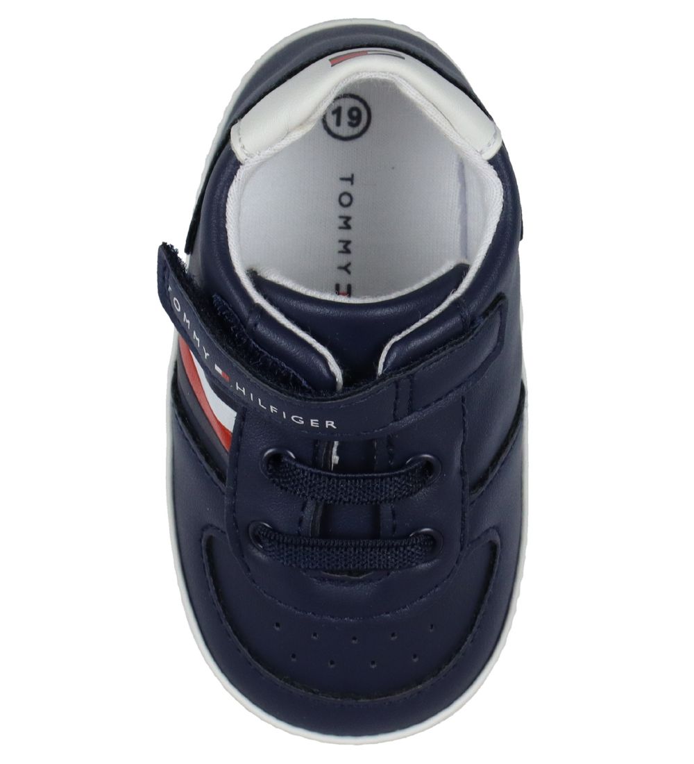 Tommy Hilfiger Hjemmesko - Velcro - Blue/White