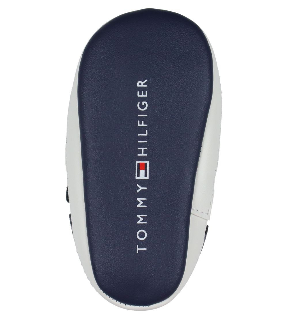 Tommy Hilfiger Hjemmesko - Velcro - Blue/White