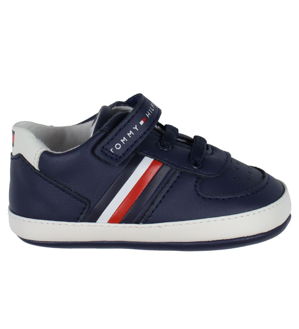 Tommy Hilfiger Hjemmesko - Velcro - Blue/White