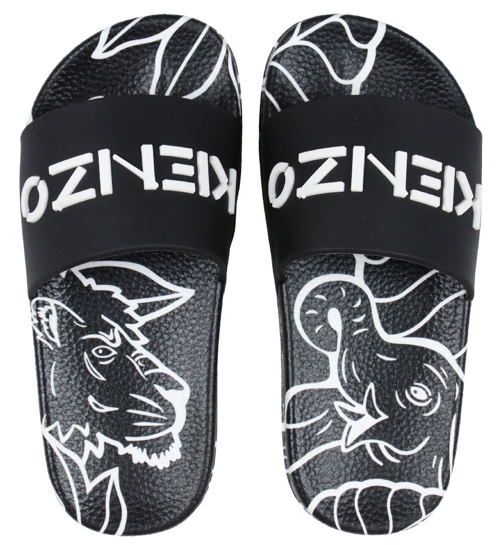 Kenzo Badesandaler - Sort/Hvid