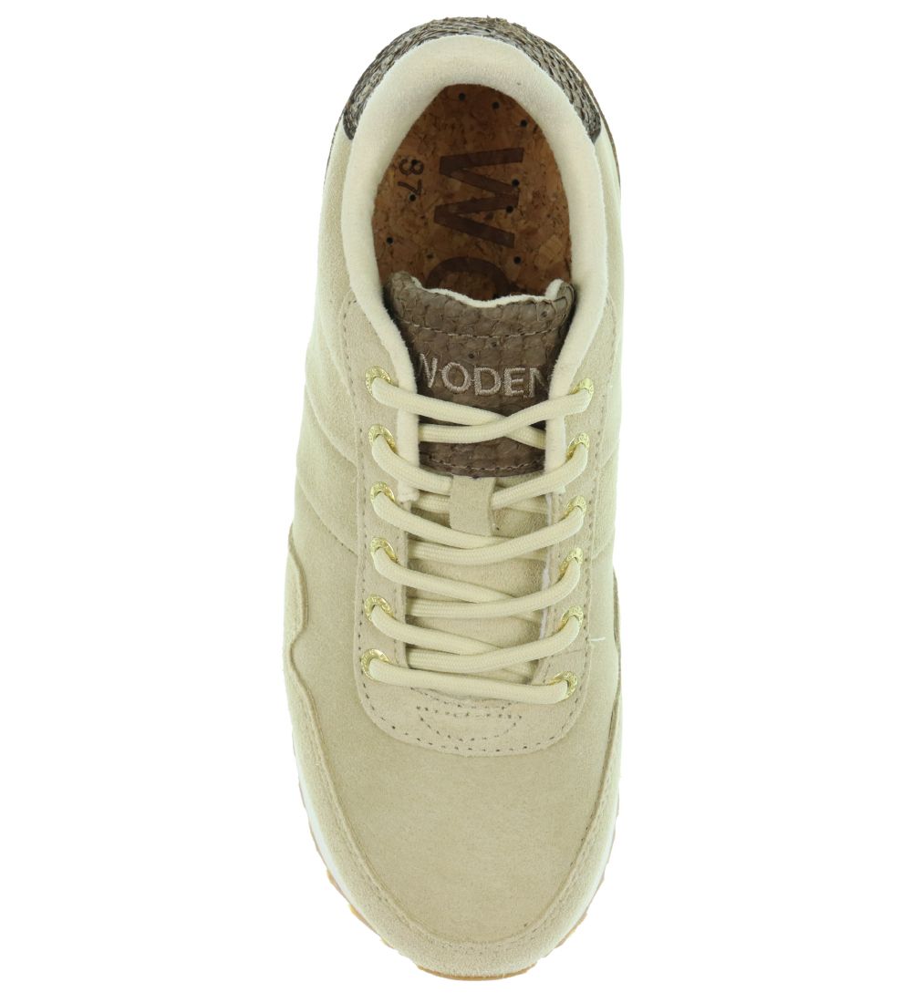 Woden Sko - Nora III Croco Heel Plateau - Butter