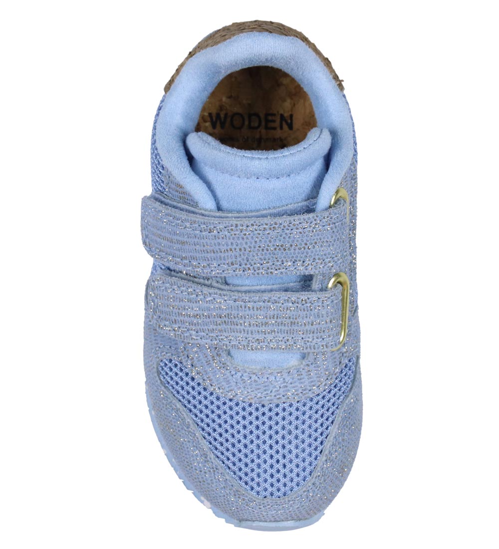 Woden Sko - Sandra Pearl Mesh - Blue Skies