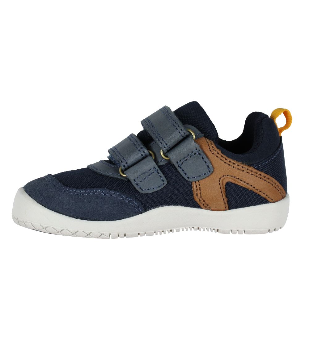 Bundgaard Sko m. Velcro - Bennie - Tex - Navy