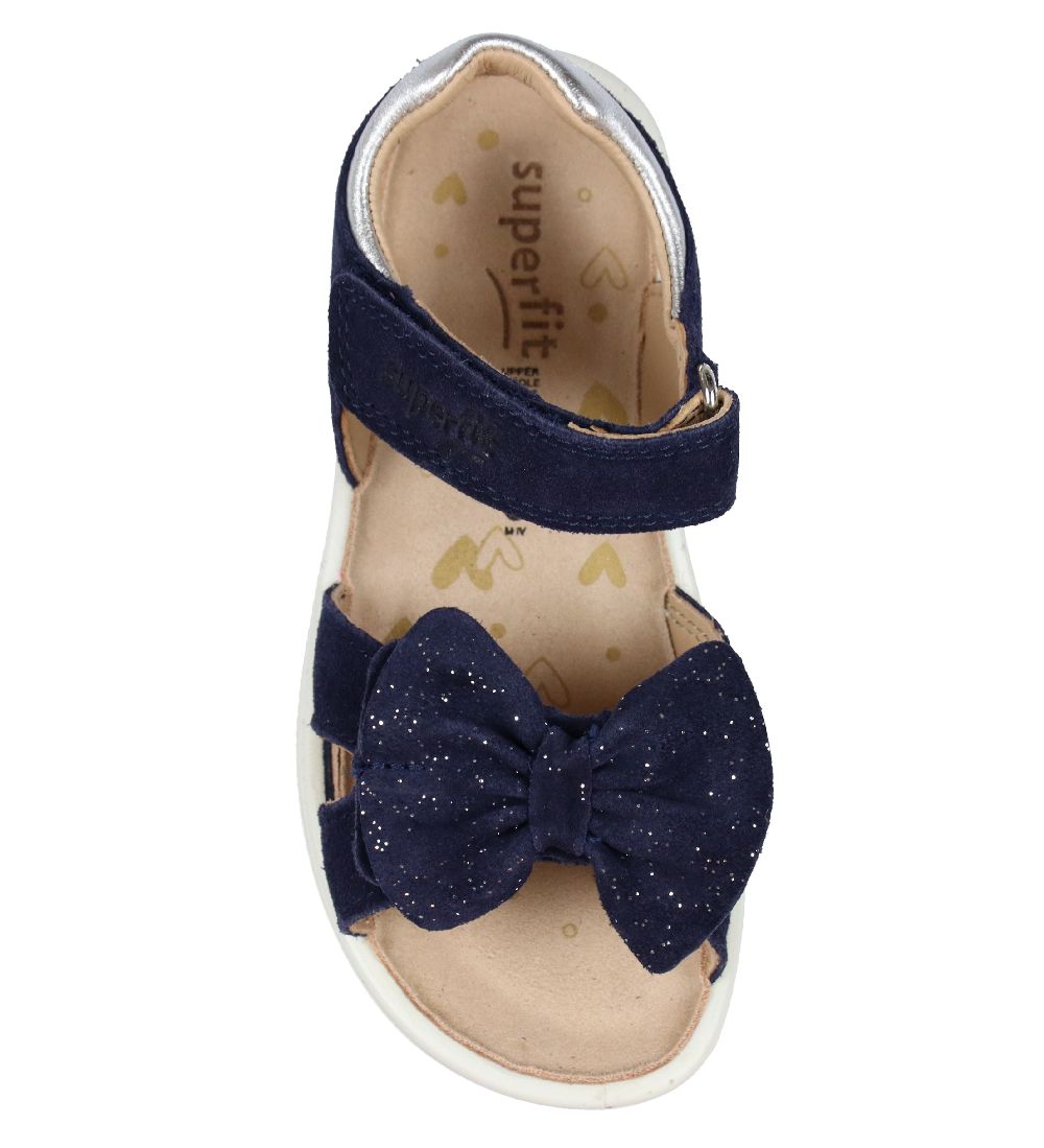 Superfit Sandaler - Sparkle - Blå m. Sløjfe