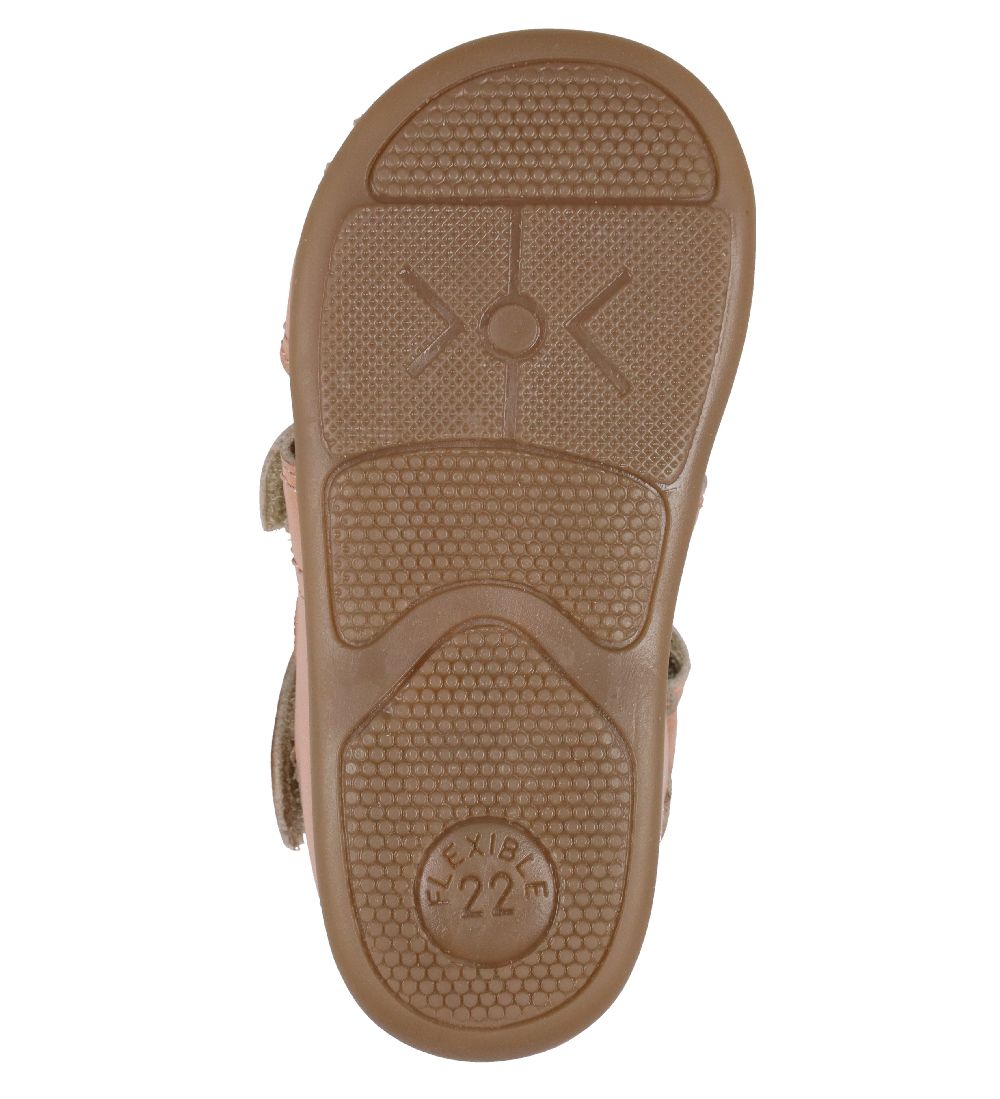 Pom Pom Sandaler - Starters Two Velcro - Rose