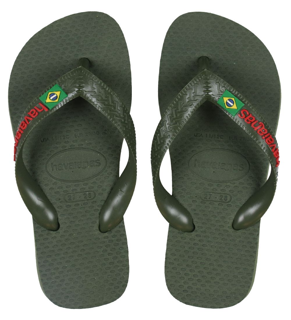 Havaianas Klipklapper - Brasil Logo - Green