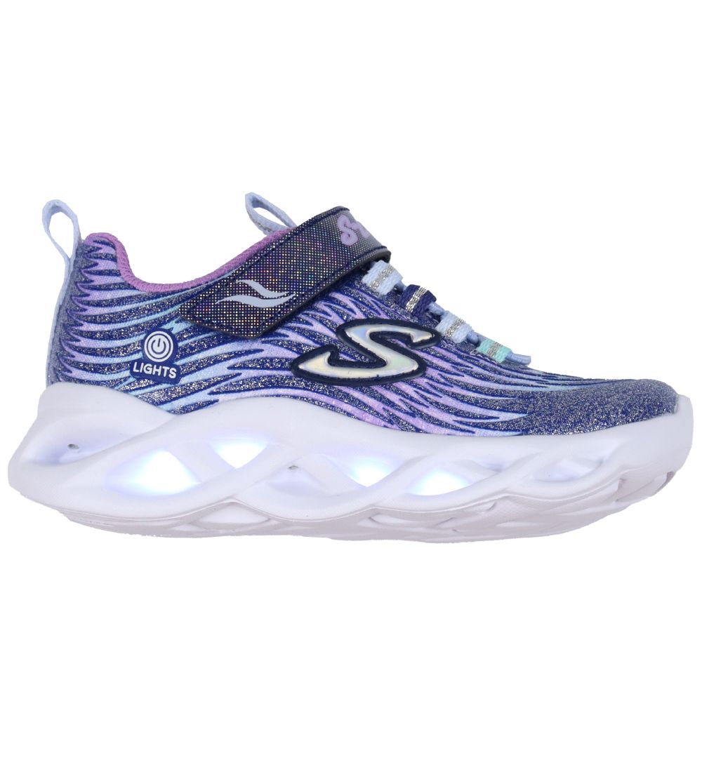 Skechers Sko m. Lys - Twisty Brights - Navy