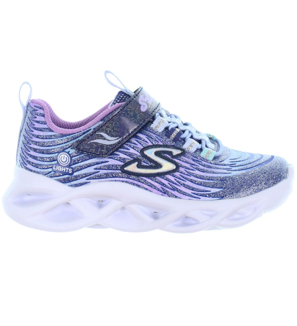 Skechers Sko m. Lys - Twisty Brights - Navy