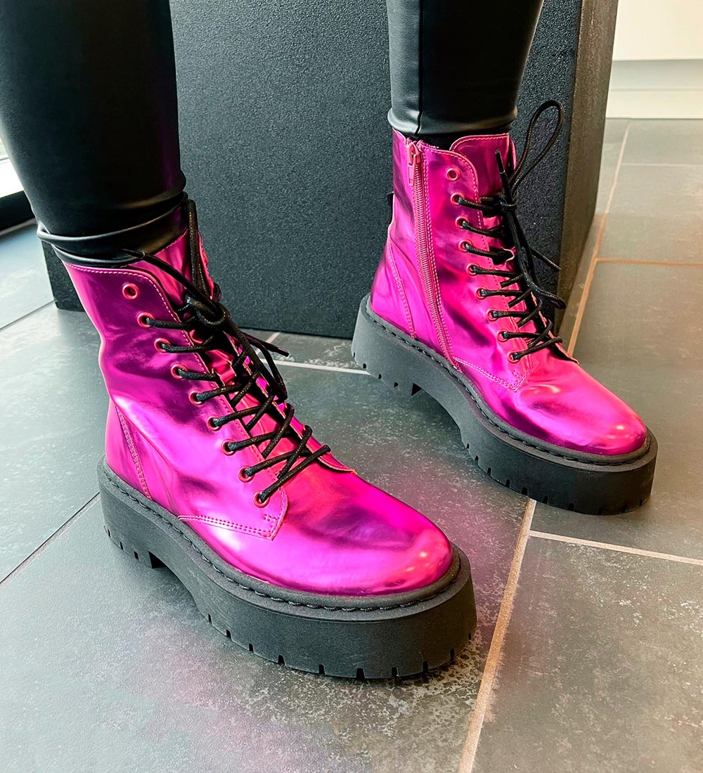 Steve Madden Støvler - Skylar - Pink Mirror